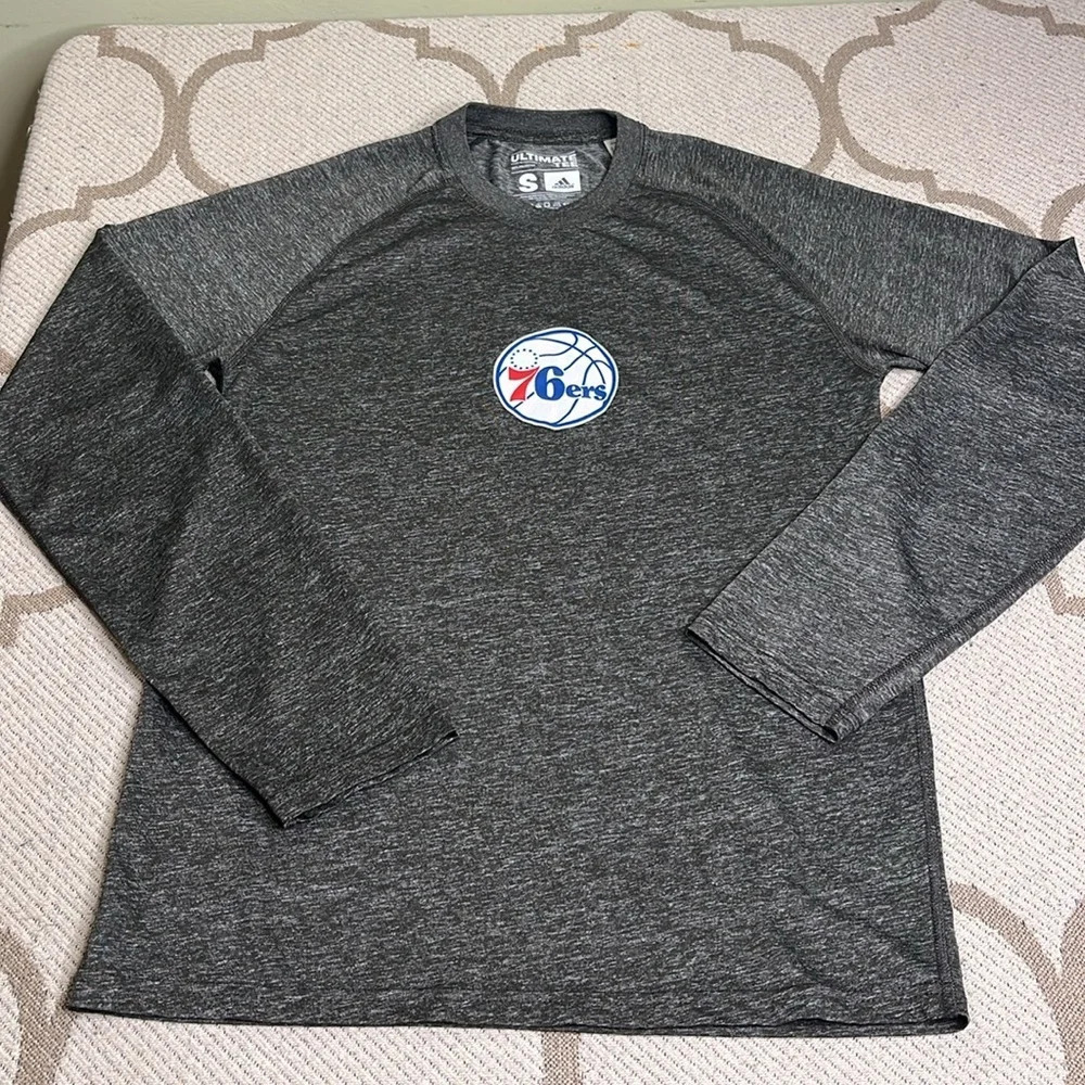Adidas Ultimate Tee Philadelphia Basketball 76ers long sleeve climalite shirt